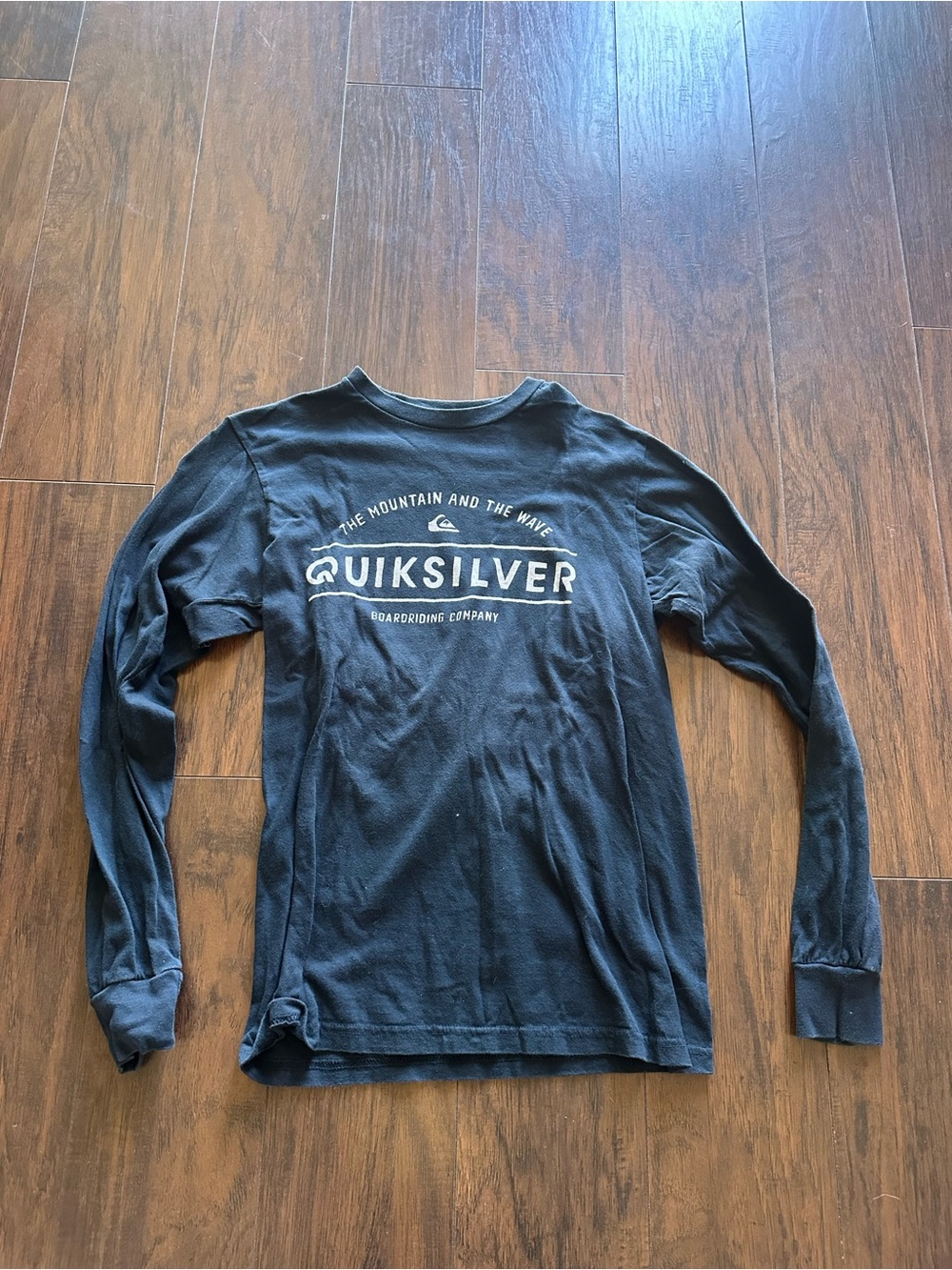 Quiksilver Black Long Sleeve Logo Tee